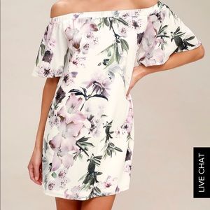 Lulus off the shoulder dress